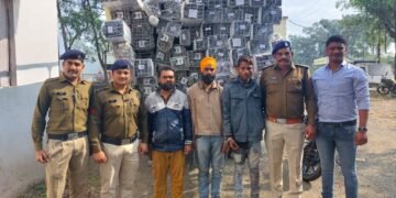 पीथमपुर पुलिस को मिली बड़ी सफ़लता, तीन शातिर चोरों से 11 लाख का एलुमिनियम जप्त।