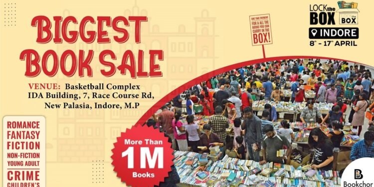 बुकचोर डॉट कॉम का बुकफेयर इवेंट, लॉकदबॉक्स रीलोडेड इंदौर में 8 अप्रैल से 17 अप्रैल तक आयोजित होगा।