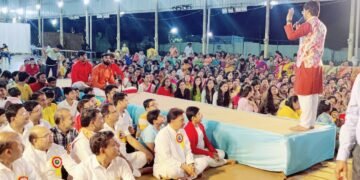 #धार : अग्रवाल समाज में खाटू श्याम जी के भव्य कीर्तन का ऐतिहासिक आयोजन हुआ।
