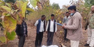 संदिग्ध परिस्थितियों में सुपरवाइजर का शव पेड़ से लटकता मिला, परिजनों ने हत्या आशंका जताई..