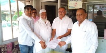 बाबू खान नगर कांग्रेस अध्यक्ष नियुक्त,कार्यकर्ताओं ने दी बधाई।