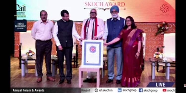 धरमपुरी सीवरेज परियोजना राष्ट्रीय राजधानी में सम्मानित।