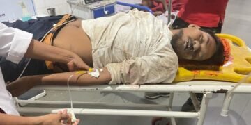 बीती रात हुए सड़क हादसे में गंभीर व्यक्ति की मौत  सड़क हादसे में मृत व्यक्ति की अज्ञात।