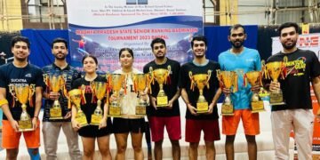 म.प्र. सीनियर स्टेट रैंकिंग बैडमिंटन स्पर्धा भोपाल में एश्वर्या मेहता ने महिला एकल एवं युगल वर्ग में “राज्य विजेता” का खिताब जीतकर दोहरी सफलता अर्जित की