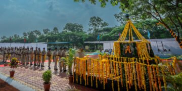धार : शहीदों की याद में मनाया गया पुलिस स्मृति दिवस।