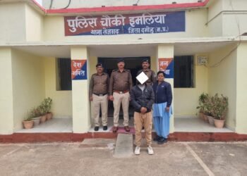Damoh : आनंद कुमार ने जाते-जाते भी तीन हजार ₹ के ईनामी आरोपी को धर दबोचा और भेजा जेल।