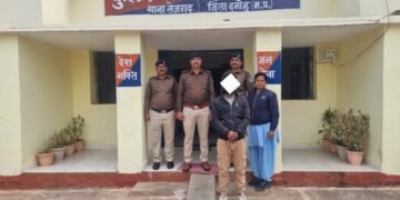 Damoh : आनंद कुमार ने जाते-जाते भी तीन हजार ₹ के ईनामी आरोपी को धर दबोचा और भेजा जेल।