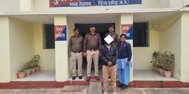 Damoh : आनंद कुमार ने जाते-जाते भी तीन हजार ₹ के ईनामी आरोपी को धर दबोचा और भेजा जेल।