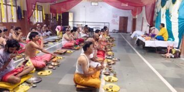 DHAR : श्रावण पूर्णिमा के अवसर पर श्रावणी उपाकर्म का कार्यक्रम संपन्न..