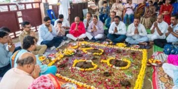DHAR : प्रकृति वात्सल्य गौशाला धार में भव्य और दिव्य स्वरूप में हुई गोवर्धन पूजा..