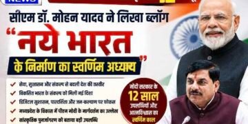 पीएम मोदी के 12 वर्ष : मुख्यमंत्री डॉ. मोहन यादव ने लिखा ब्लॉग, कहा- ‘नए भारत के निर्माण का स्वर्णिम अध्याय हैं प्रधानमंत्री मोदी’