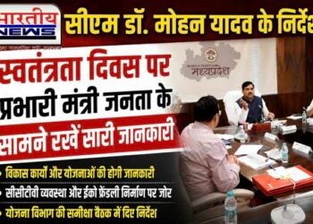 15 अगस्त पर प्रभारी मंत्री जनता के सामने रखेंगे जिले का विकास रिपोर्ट कार्ड, CM डॉ. मोहन यादव के बड़े निर्देश..