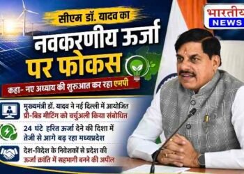 CM मोहन यादव का बड़ा ऐलान : 24 घंटे हरित ऊर्जा की ओर बढ़ा मध्यप्रदेश, निवेशकों को दिया खुला न्योता..