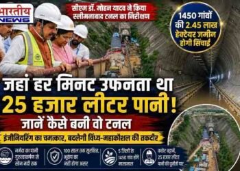 सीएम डॉ. मोहन यादव ने देखा मध्यप्रदेश का इंजीनियरिंग चमत्कार! 25 हजार लीटर प्रति मिनट पानी की चुनौती पार कर तैयार हुई स्लीमनाबाद टनल..