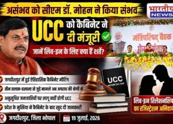 मध्य प्रदेश में UCC को कैबिनेट की मंजूरी, शादी, तलाक, लिव-इन और उत्तराधिकार के लिए एक समान कानून लागू करने की तैयारी..