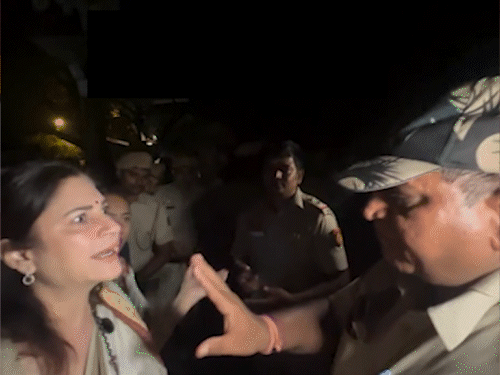 CJP प्रदर्शन में मौत के दावे पर भड़कीं कुणिका सदानंद:बोलीं- गलत-गलत बात मत फैलाइए; एक्ट्रेस की पुलिस से बहस भी हुई