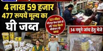 धार में खाद्य सुरक्षा विभाग की बड़ी कार्रवाई, ₹4.59 लाख का घी जब्त, 14 नमूने जांच के लिए भेजे..
