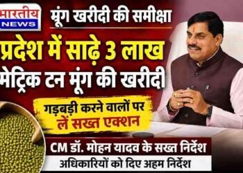 मूंग खरीदी में गड़बड़ी पर सख्त एक्शन के निर्देश, प्रदेश में अब तक 3.50 लाख मीट्रिक टन मूंग खरीदी..
