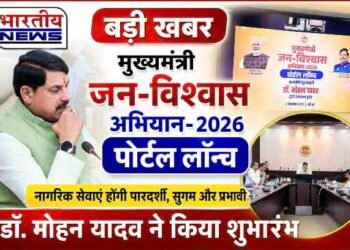 मुख्यमंत्री डॉ. मोहन यादव ने लॉन्च किया ‘मुख्यमंत्री जनविश्वास अभियान-2026’ पोर्टल, नागरिक सेवाओं में पारदर्शिता और सुगमता पर जोर..